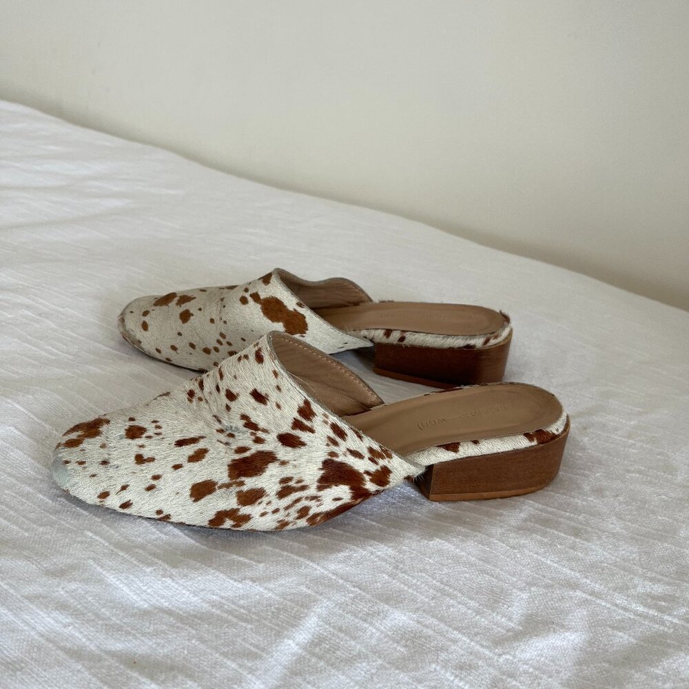 Paloma Wool Celia Slides - 37 cow print (fits like a US size 7)